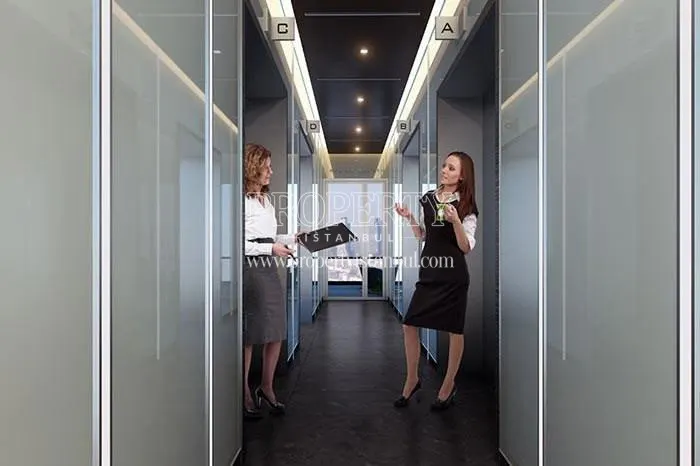 The personnel in the corridor of Levent Life Office