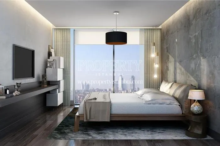 A bedroom in Levent Life Residence 2