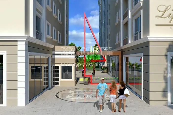 The entrance of Life City Suites