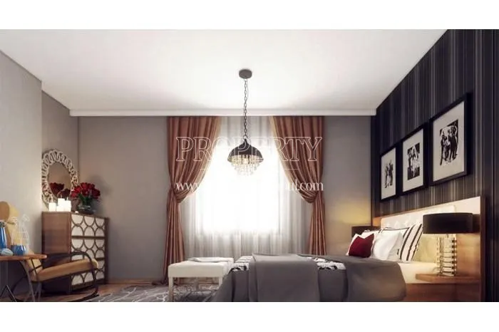 One of the bedrooms in Lilyum Towers Kartal