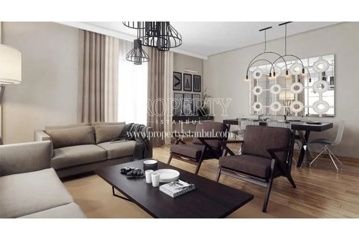 One of the living rooms in Lilyum Towers Kartal