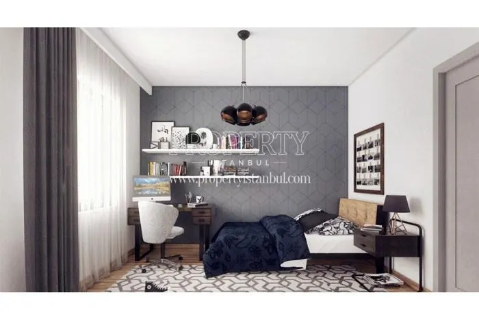 One of the bedrooms in Lilyum Towers Kartal