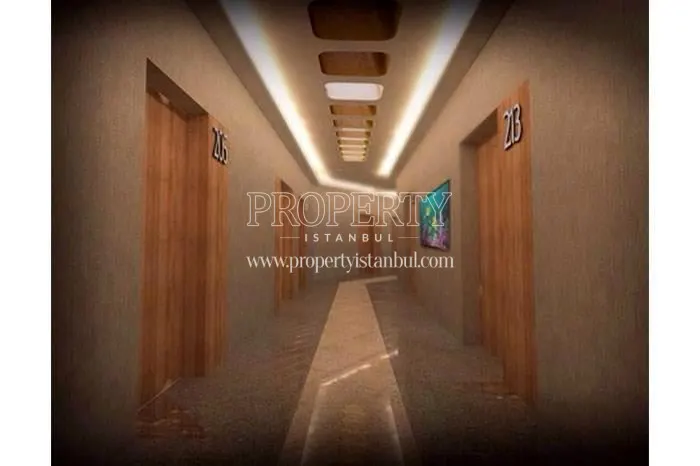 The corridor of Liman Park building