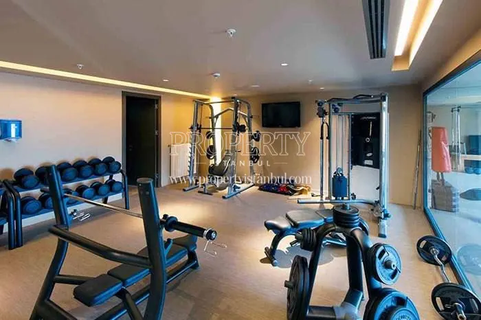 Gym in L'ist Istinye Suites