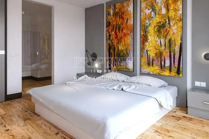 A bedroom in Livera Suites Kemerburgaz 2. Etap