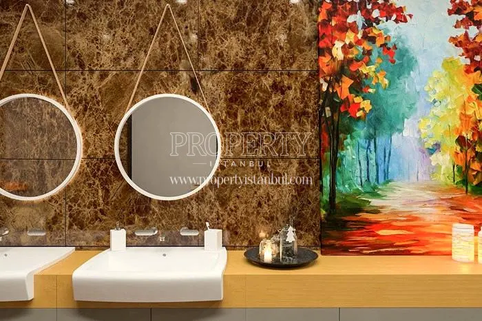 A bathroom in Livera Suites Kemerburgaz 2. Etap