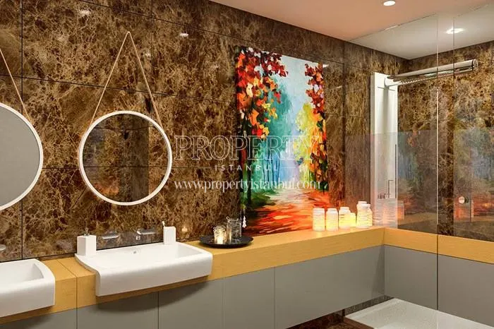 A bathroom in Livera Suites Kemerburgaz 2. Etap