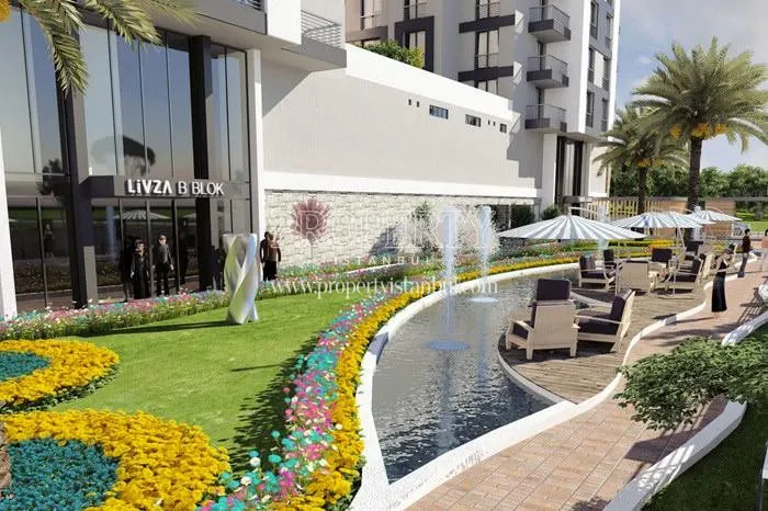 The cafe near the artificial waterfall in Livza Mahmutbey