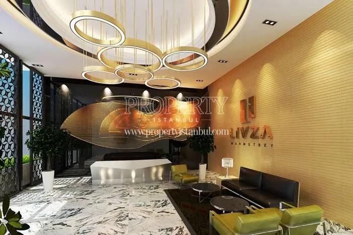 The lobby of the Livza Mahmutbey buildings