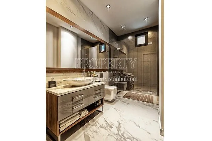 The well-designed bathroom in Lotus 16 Suadiye