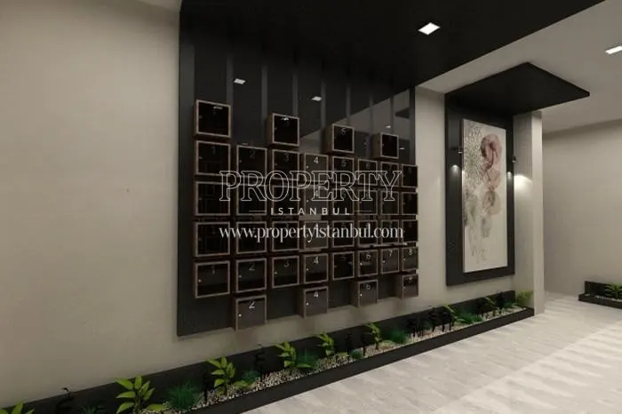 Post boxes in the Lotus Park building