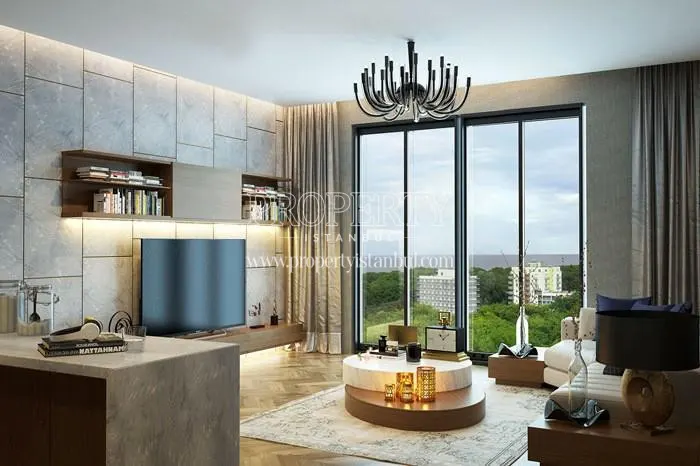 One of the living rooms in Luxera Meydan