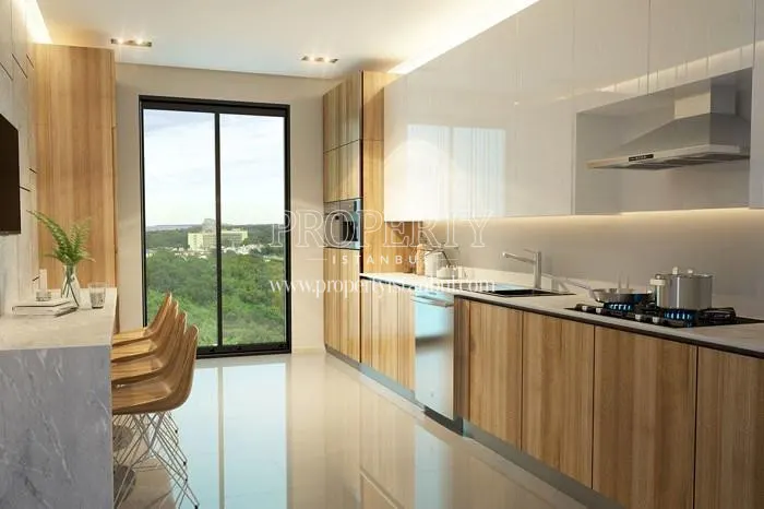 One of the kitchens in Luxera Meydan