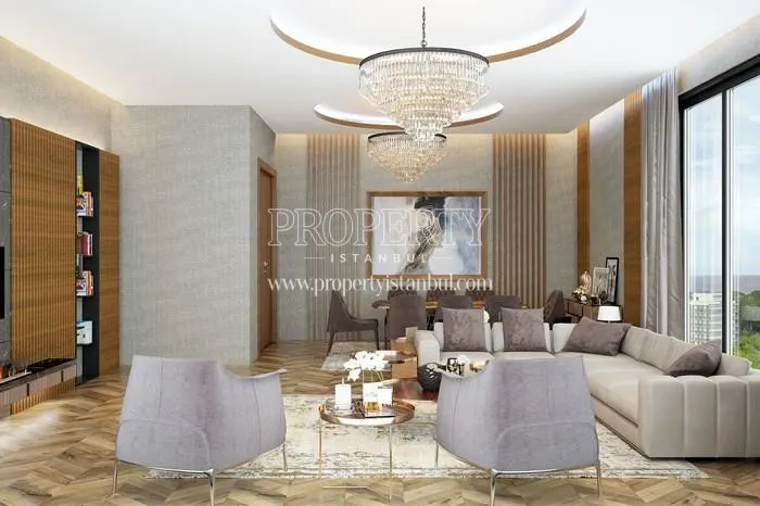 One of the living rooms in Luxera Meydan