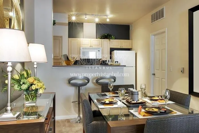 Small dining room near the kitchen in one of the Luxera Residence apartments