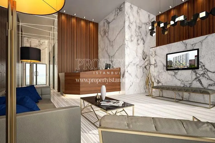 The lobby of Luxera Yenibosna