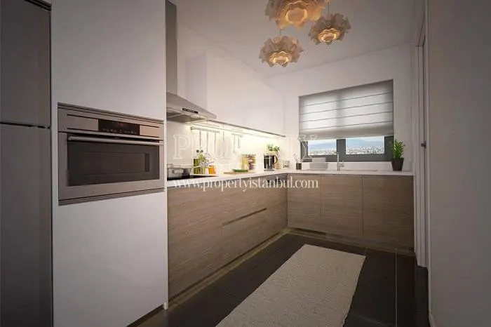 One of the kitchens in Luxera Yenibosna