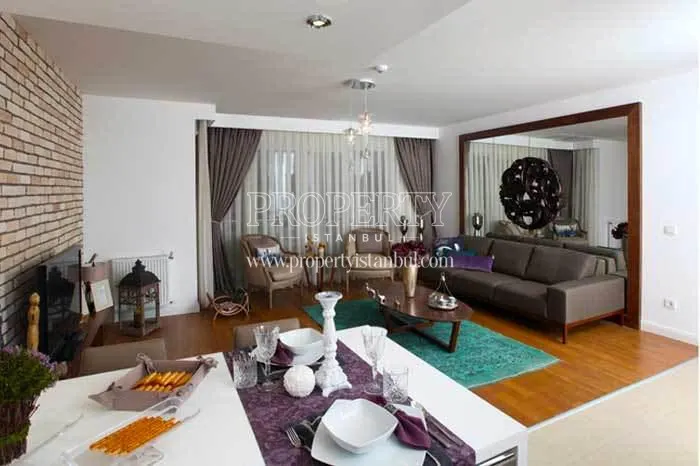 One of the living rooms in MNG Blue Boutique apartments