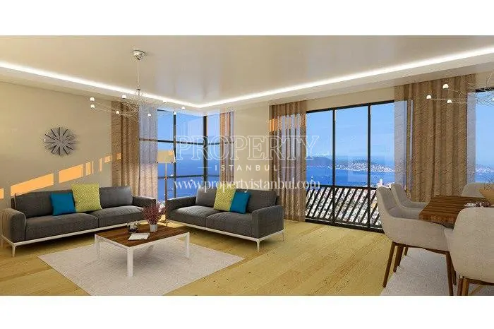 The living room with a sea view in MSY Pendix
