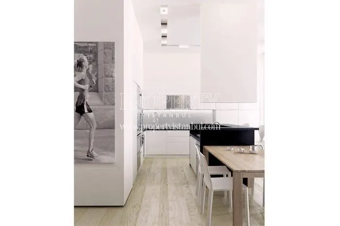 White kitchen in MaaNaa 49 Etiler