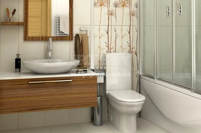 One of the bathrooms in Mahmutbey Metro Konutlari