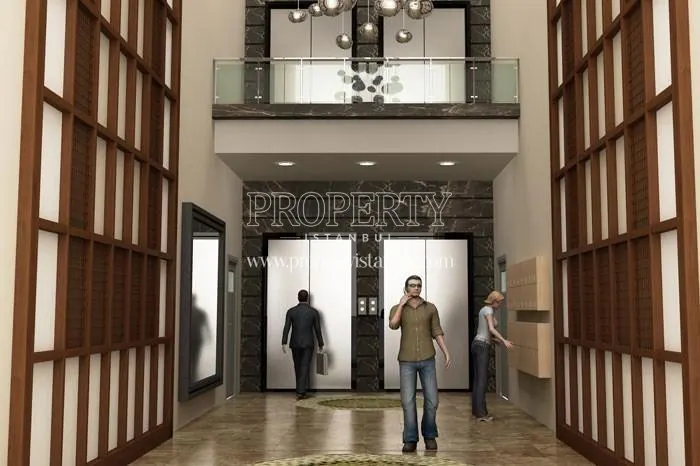 The elevators of the Mahmutbey Metro Konutlari building