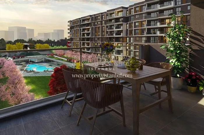 One of the balconies of the apartments in Major Kurtkoy