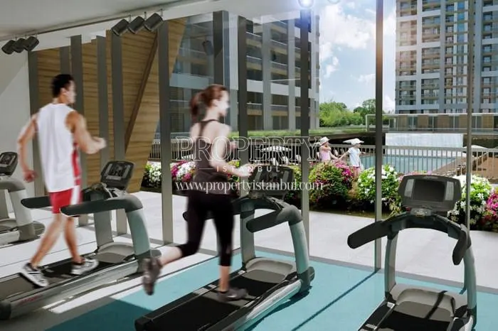 The people doing sports in the Makyol Yasam Beylikduzu compound gym