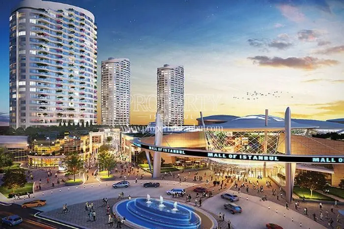 In front of the Mall of Istanbul shopping center