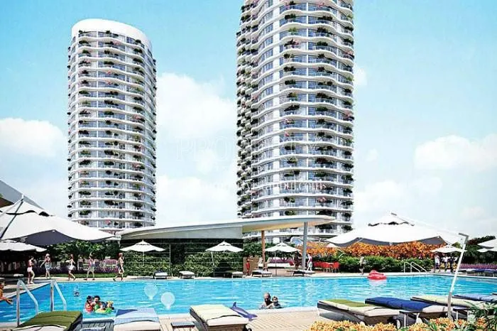 Mall of Istanbul residents are swimming in the compound pool