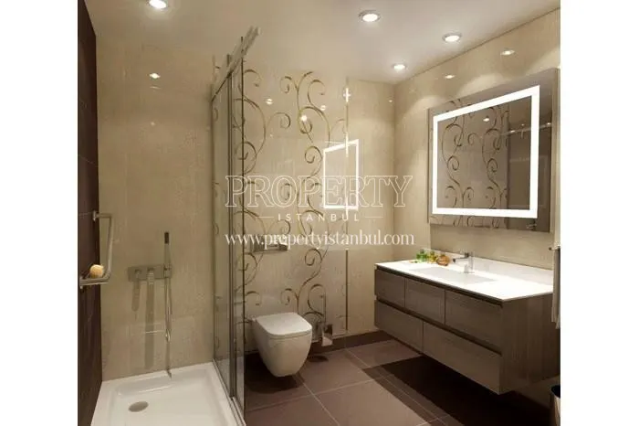One of the bathrooms in Maltepe Evlapark Seyir Evleri