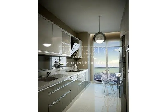 One of the kitchens in Maltepe Evlapark Seyir Evleri
