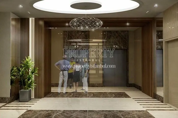 The inside of one of the buildings in the Maltepe Evlapark Seyir Evleri project