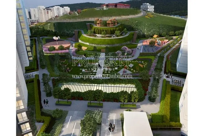 The landscape of Maltepe Evlapark Seyir Evleri