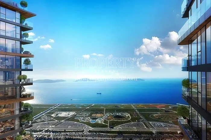 Sea view from Maltepe Sahilada buildings