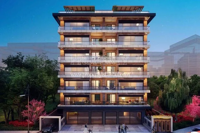 The front side of Marin Pendik building
