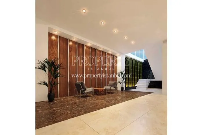 The lobby of Marin Pendik building