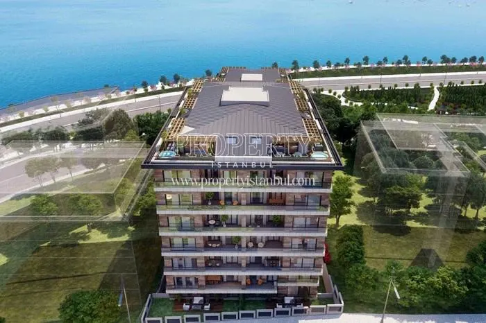 The coast in front of Marin Pendik buildings