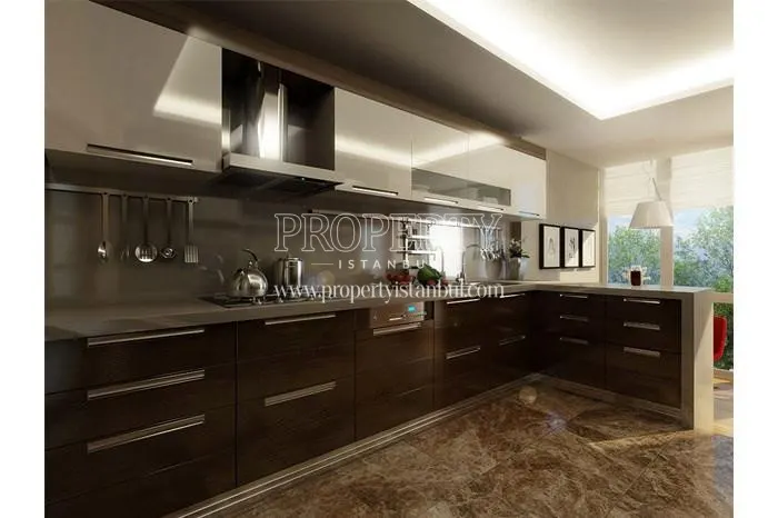 A kitchen in Maritza Beykoz Vadi Evleri