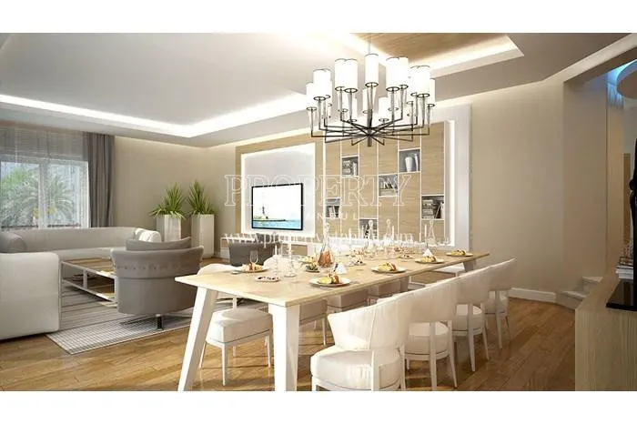 A spacious living room in Maritza Beykoz Vadi Evleri