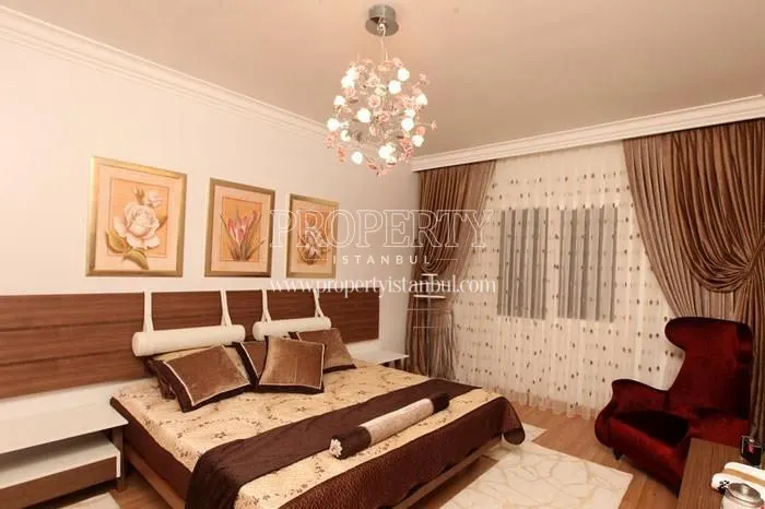 A bedroom in Marmara Evleri 3