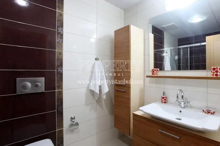 A bathroom in the Marmara Evleri 3 compound