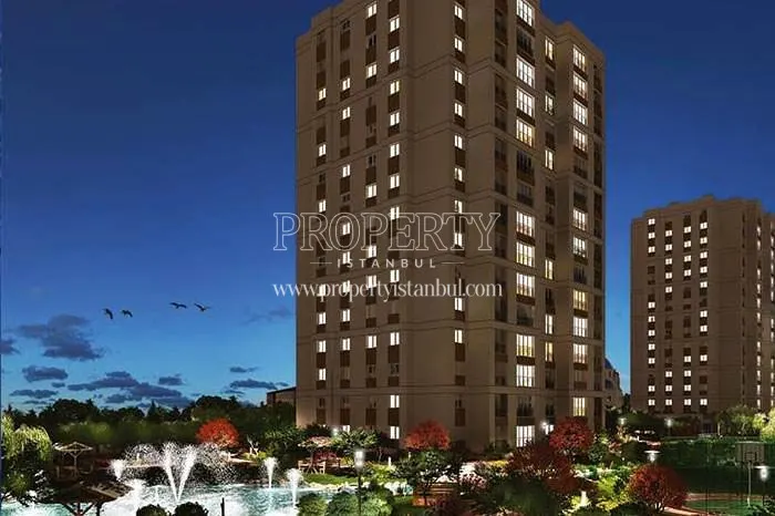 Marmara Evleri 3 compound at night