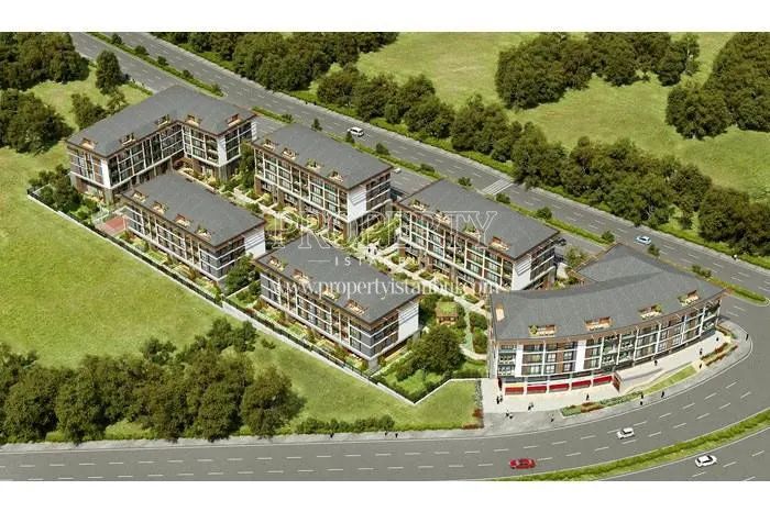 The panoramic view of the Marmara Konaklari compound