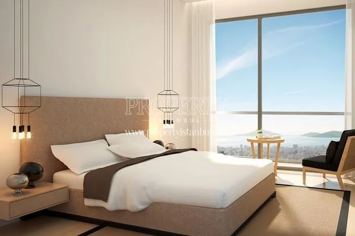 One of the master bedrooms in Marmara Kule