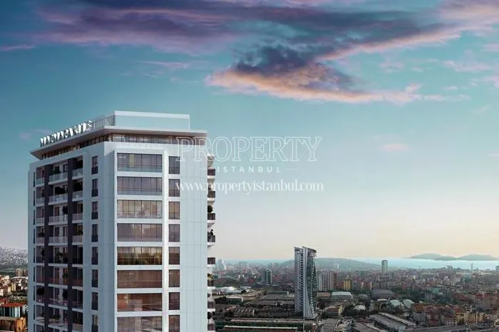 The city and sea view from Marmara Kule