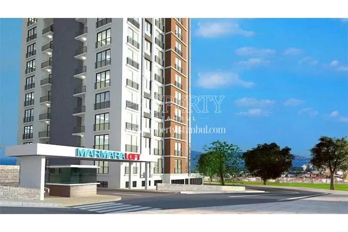 The buildings of the Marmara Loft compound