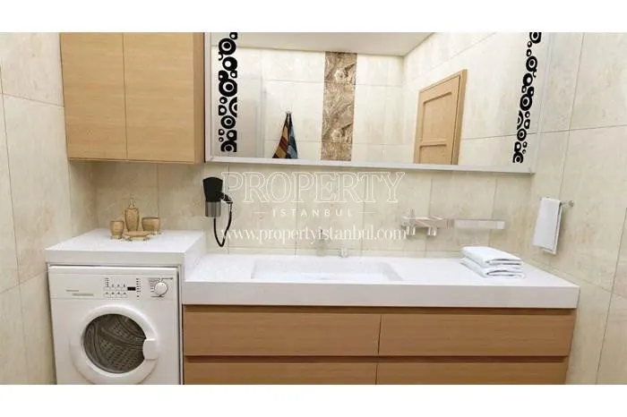 One of the bathrooms in Marmara Loft