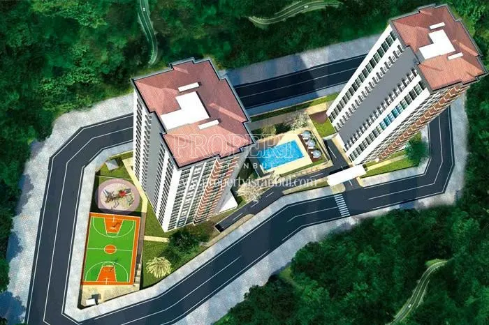 The panoramic view of the Marmara Loft complex