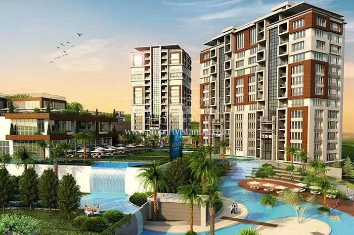 The inside of the Mavera Basaksehir compound